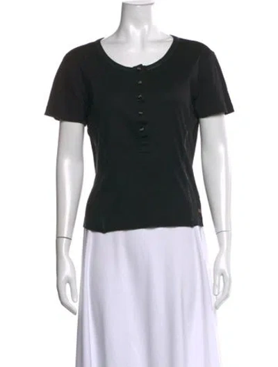 Pre-owned Dolce & Gabbana Crew Neck Short Sleeve T-shirt In Black