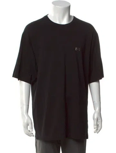 Pre-owned Dolce & Gabbana Crew Neck Short Sleeve T-shirt In Black