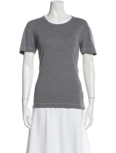 Pre-owned Dolce & Gabbana Crew Neck Short Sleeve T-shirt In Gray