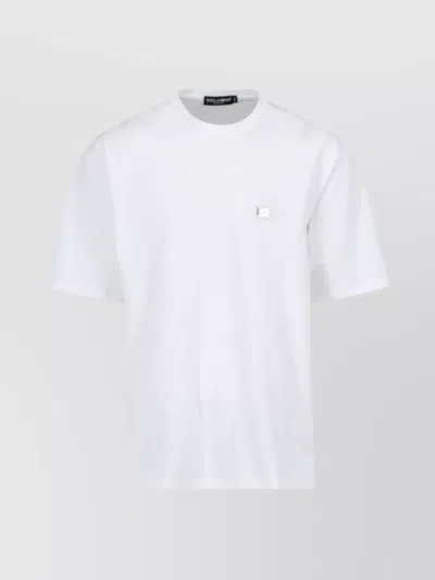 Dolce & Gabbana Crew Neck Short Sleeves In White