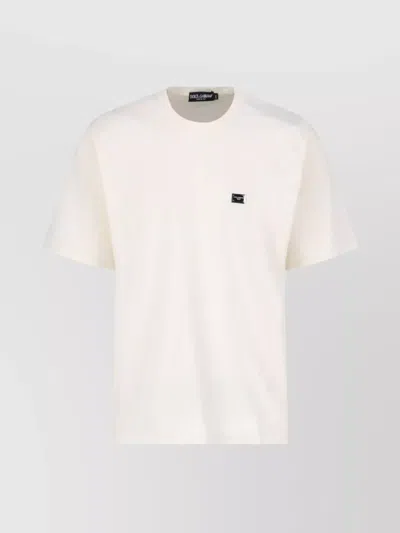 Dolce & Gabbana Crew Neck Short Sleeves In White