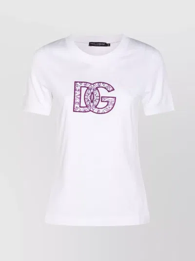 DOLCE & GABBANA CREW NECK SHORT SLEEVES TOP