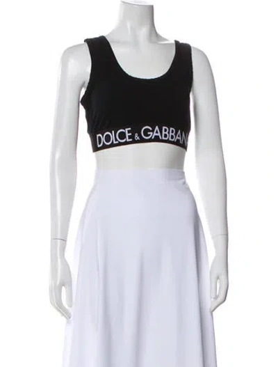 Pre-owned Dolce & Gabbana Crew Neck Sleeveless Sports Bra In Neutral