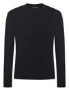 Dolce & Gabbana Basic Wool Blend Sweater In Black