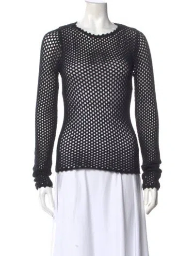 Pre-owned Dolce & Gabbana Crew Neck Sweater In Black