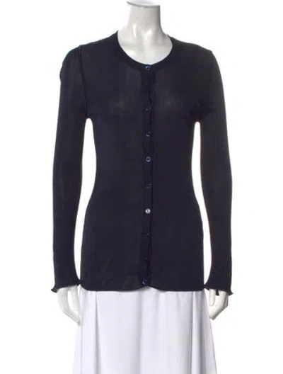Pre-owned Dolce & Gabbana Crew Neck Sweater In Blue