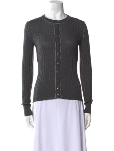Pre-owned Dolce & Gabbana Crew Neck Sweater In Gray