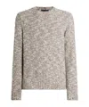 Dolce & Gabbana Fine-gauge Wool Crew Neck Pullover In Neutral