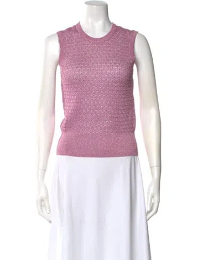 Pre-owned Dolce & Gabbana Crew Neck Sweater In Pink