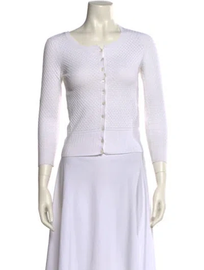 Pre-owned Dolce & Gabbana Crew Neck Sweater In White