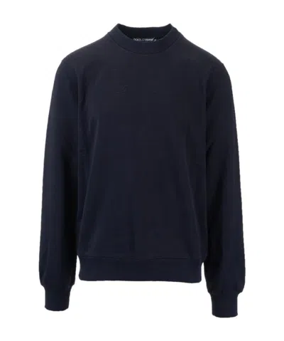 Dolce & Gabbana Crew-neck Sweatshirt In Black