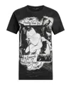 Dolce & Gabbana Graphic Print Cotton T-shirt With Ribbed Neck In Black