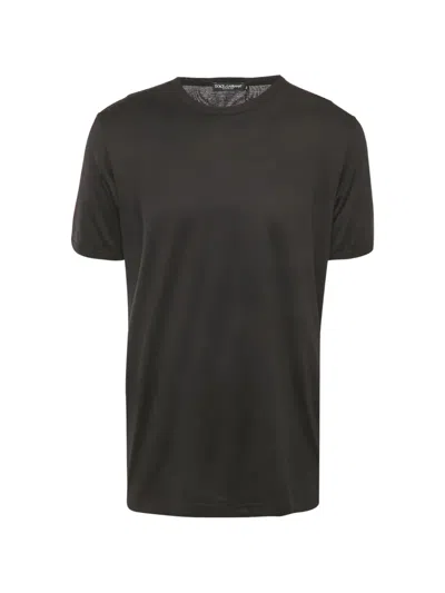 Pre-owned Dolce & Gabbana Crew Neck T-shirt In Black