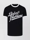 Dolce & Gabbana Round Neck T-shirt In Cotton In Black
