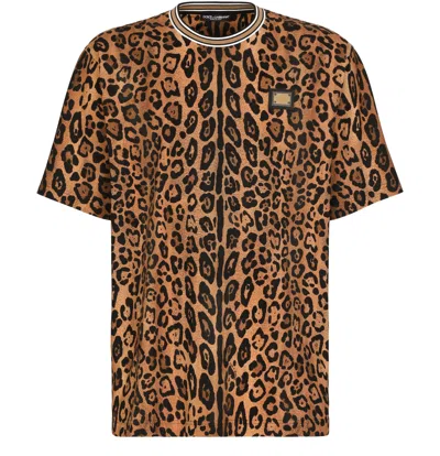 Dolce & Gabbana Crew Neck T-shirt In Mutlicolor
