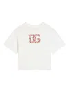 Dolce & Gabbana Floral-logo T-shirt In White