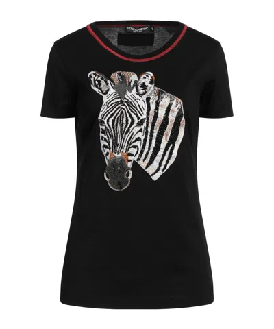 Dolce & Gabbana Crewneck T-shirt In Black