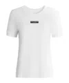 Dolce & Gabbana Logo Cotton Crew Neck Regular Fit T-shirt In White
