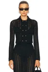 Dolce & Gabbana Knit Cardigan With Button Detailing And Scallop Edge In Black