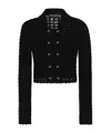 Dolce & Gabbana Knit Cardigan With Button Detailing And Scallop Edge In Black