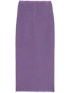 Dolce & Gabbana Calf-length Crochet Skirt In Purple