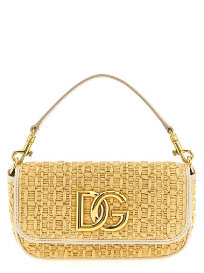 Dolce & Gabbana Crochet Shoulder Bag Shoulder Bags Beige