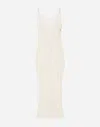 Dolce & Gabbana Crochet Slip Dress In White