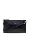 Dolce & Gabbana Crocodile-embossed Shoulder Bag In Black