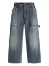 Dolce & Gabbana Distressed Denim Shorts In Blue