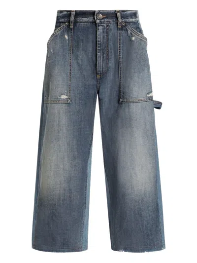 DOLCE & GABBANA CROP DENIM TROUSERS