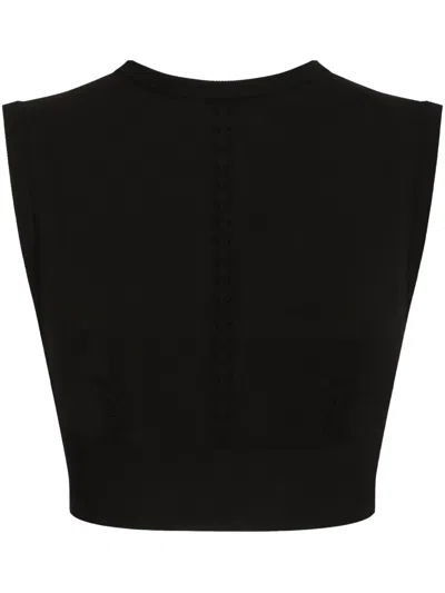 Dolce & Gabbana Crop Top In Black