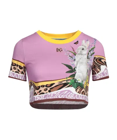 Dolce & Gabbana Crop Top In Pink