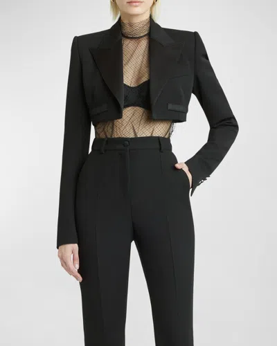 DOLCE & GABBANA CROP TUXEDO JACKET