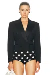 Dolce & Gabbana Cropped Blazer In Nero