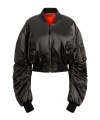 Dolce & Gabbana Cropped Nylon Canvas Outer Layer In Black