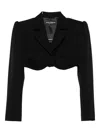 Dolce & Gabbana Cropped Bustier Jacket In Black