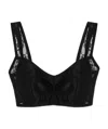Dolce & Gabbana Cropped Bustier Top In Black