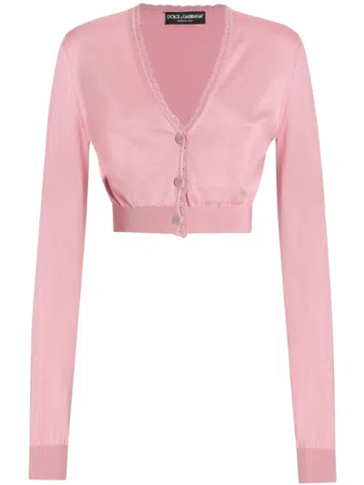 DOLCE & GABBANA CROPPED CARDIGAN