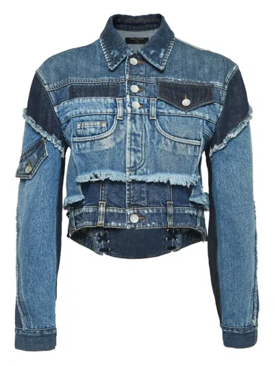 Pre-owned Dolce & Gabbana Cropped Denim Jacket