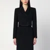 Dolce & Gabbana Cropped Double-breasted Jacket In Black