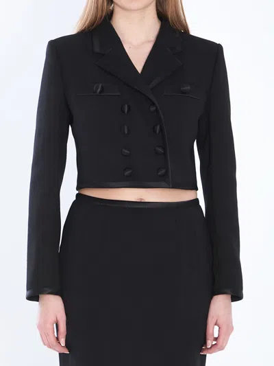 DOLCE & GABBANA DOLCE & GABBANA CROPPED DOUBLE-BREASTED JACKET