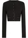 Dolce & Gabbana Wool Cropped Jacket In Black