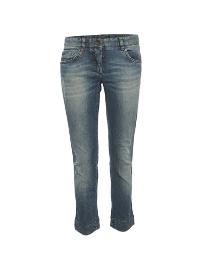 Pre-owned Dolce & Gabbana Cropped Jeans In Blue
