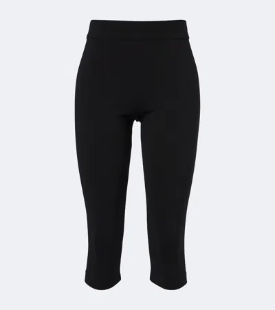 Dolce & Gabbana Cropped Leggings In Schwarz