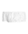 Dolce & Gabbana Off-the-shoulder Cropped Gathered Cotton-poplin Top In White