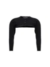 Dolce & Gabbana Black Viscose Blend Cardigan In Black