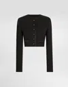 Dolce & Gabbana Cropped Single-breasted Wool Jacket In Black