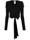 Dolce & Gabbana Wrap Cut-out Tie Detail Top