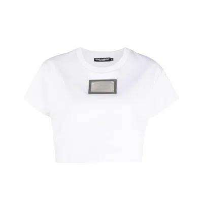 Dolce & Gabbana Cropped Top In White