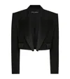 Dolce & Gabbana Wool-blend Cropped Blazer In Multi